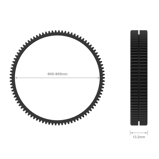 SmallRig 3292 Nahtloser Fokuszahnring Durchmesser 66-68 mm