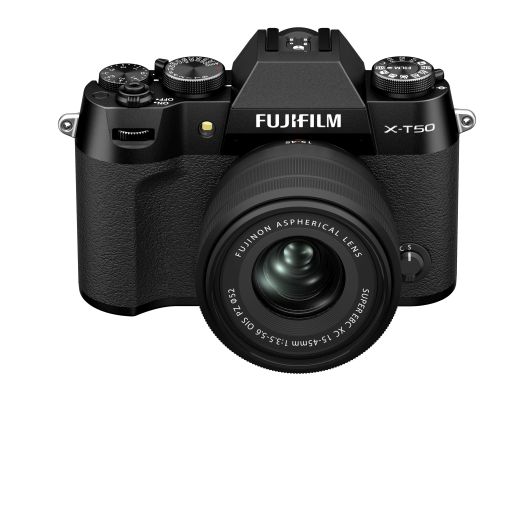 Fujifilm X-T50 Body Schwarz +15-45mm F3.5-5.6 OIS PZ / abzgl. 100,- Sofortrabatt bis 05.12.24