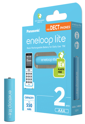 Panasonic eneloop lite AAA 2er DECT 550 mAh Micro