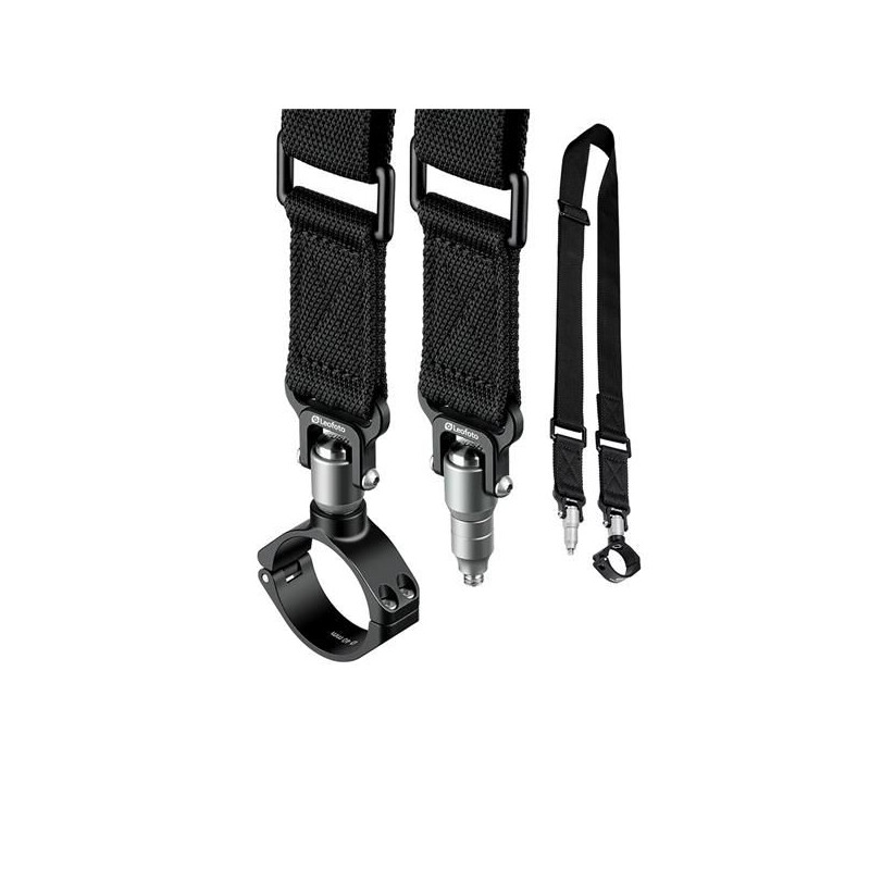 Leofoto Stativtragegurt Strap-32LS mit QD-1 QR, QDM-1 1/4" und QDC-32 Schelle